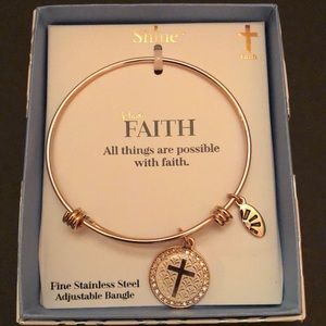 Have Faith Fine Bangle By Shine